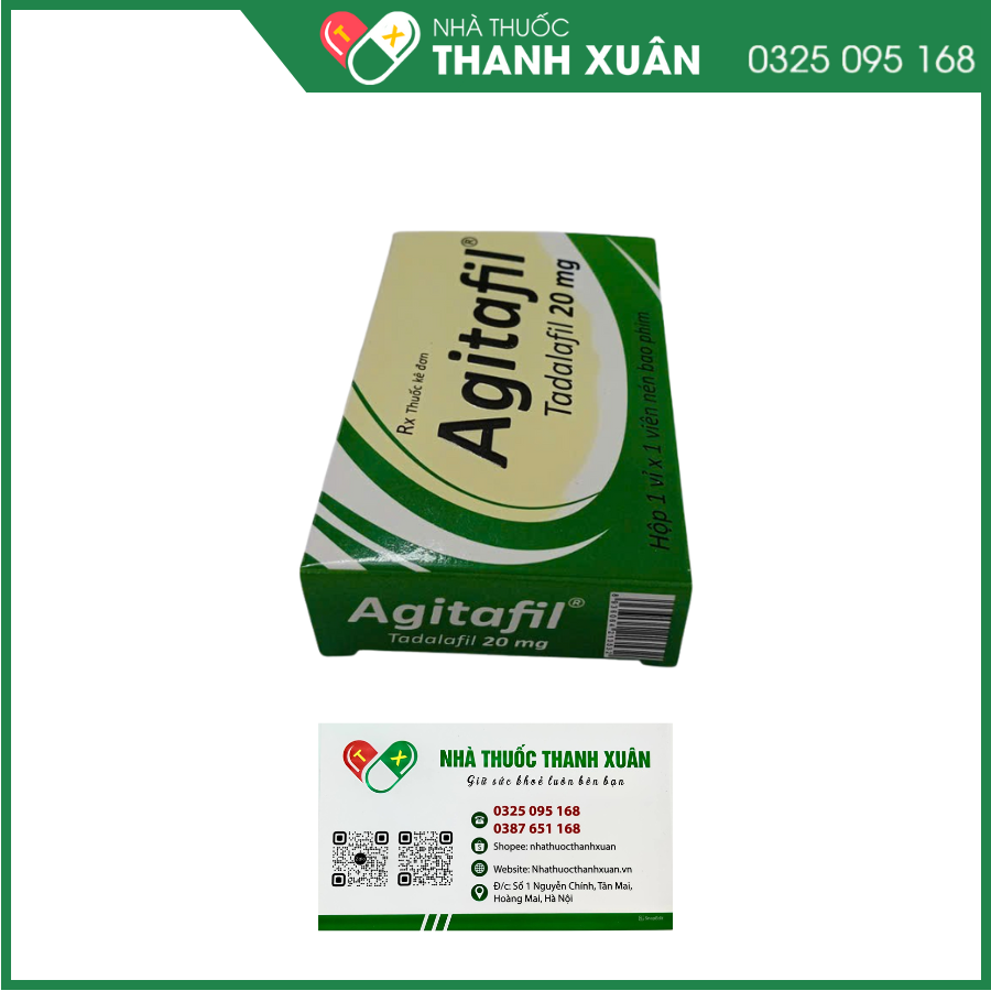 Agitafil 20 điều trị rối loạn cương dương